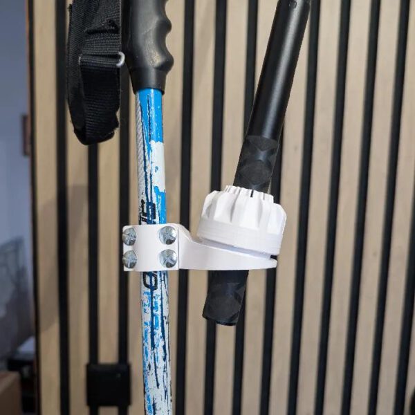 selfie stick ski pole mount (insta360) with 5 mm nuts and compatibility with ski poles with triangular section