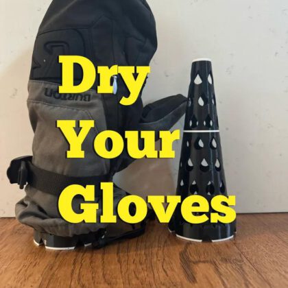 Packable stackable nesting glove dryer stand